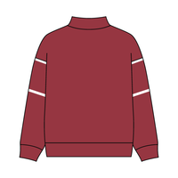 UNISEX RETRO PANELED FLEECE MOCK NECK SWEATSHIRT
