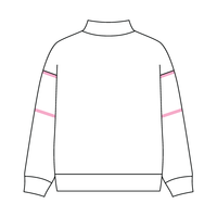 UNISEX RETRO PANELED FLEECE MOCK NECK SWEATSHIRT