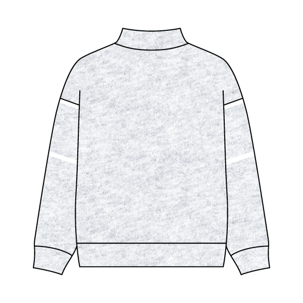 Unisex Retro Paneled Fleece Mock Neck Sweatshirt