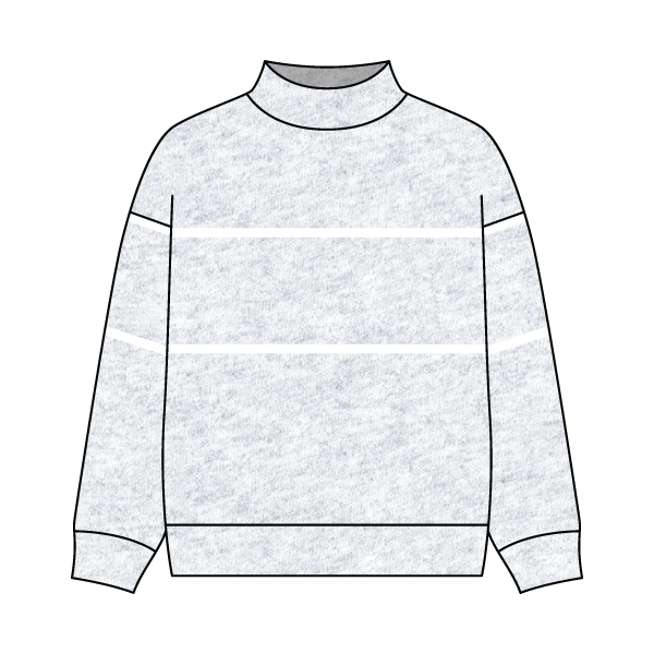 Unisex Retro Paneled Fleece Mock Neck Sweatshirt