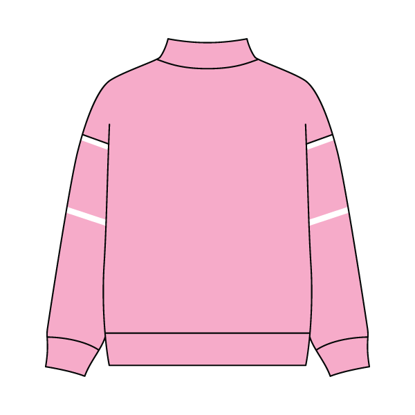 Unisex Retro Paneled Fleece Mock Neck Sweatshirt