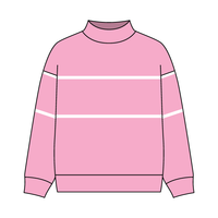 UNISEX RETRO PANELED FLEECE MOCK NECK SWEATSHIRT