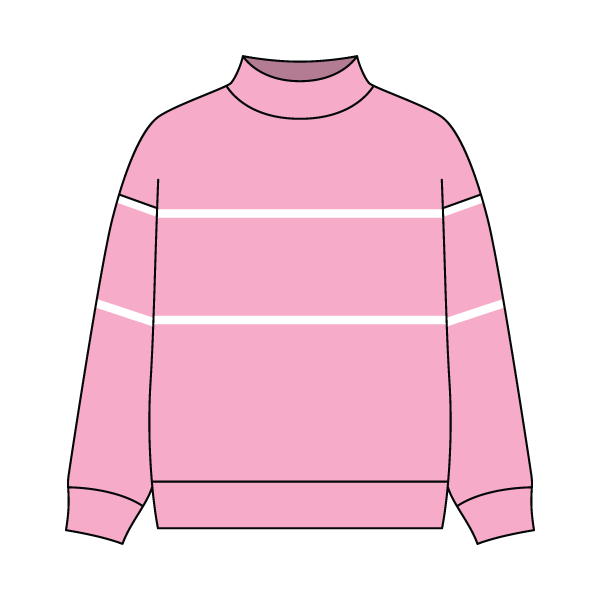 Unisex Retro Paneled Fleece Mock Neck Sweatshirt