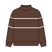 UNISEX RETRO PANELED FLEECE MOCK NECK SWEATSHIRT