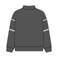 UNISEX RETRO PANELED FLEECE MOCK NECK SWEATSHIRT