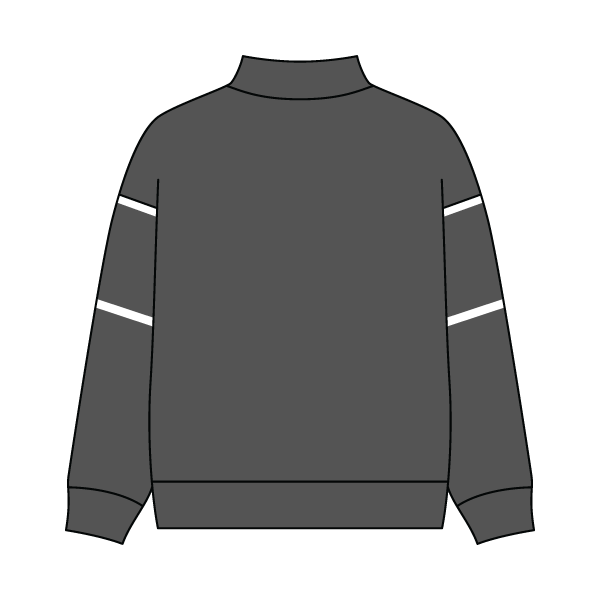 Unisex Retro Paneled Fleece Mock Neck Sweatshirt