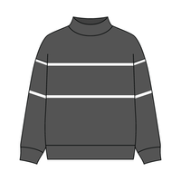 UNISEX RETRO PANELED FLEECE MOCK NECK SWEATSHIRT
