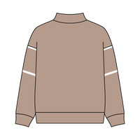 UNISEX RETRO PANELED FLEECE MOCK NECK SWEATSHIRT