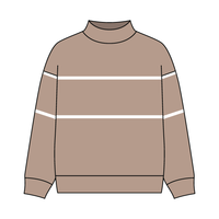 UNISEX RETRO PANELED FLEECE MOCK NECK SWEATSHIRT