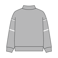 UNISEX RETRO PANELED FLEECE MOCK NECK SWEATSHIRT