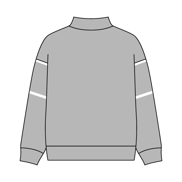 Unisex Retro Paneled Fleece Mock Neck Sweatshirt