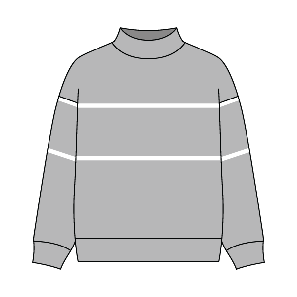 Unisex Retro Paneled Fleece Mock Neck Sweatshirt
