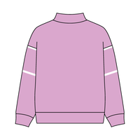 UNISEX RETRO PANELED FLEECE MOCK NECK SWEATSHIRT