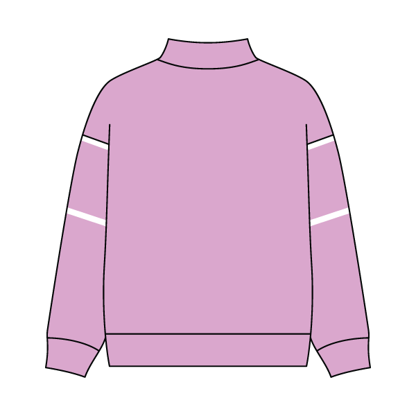 Unisex Retro Paneled Fleece Mock Neck Sweatshirt