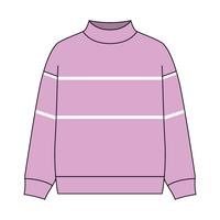 UNISEX RETRO PANELED FLEECE MOCK NECK SWEATSHIRT