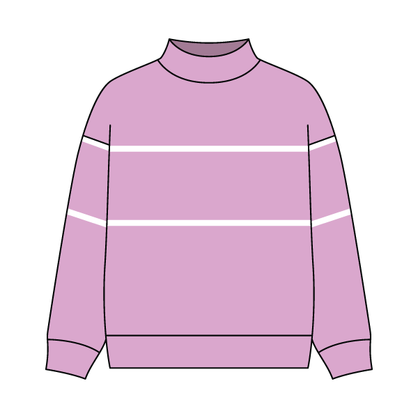 Unisex Retro Paneled Fleece Mock Neck Sweatshirt