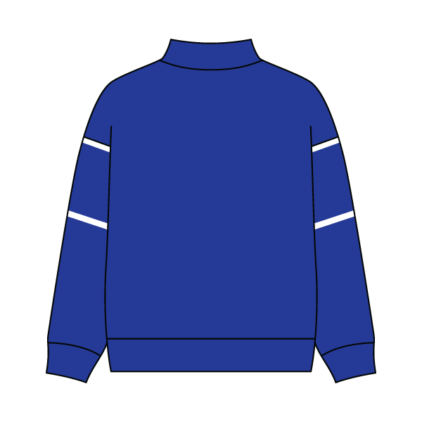 Unisex Retro Paneled Fleece Mock Neck Sweatshirt