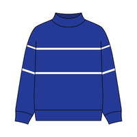 UNISEX RETRO PANELED FLEECE MOCK NECK SWEATSHIRT