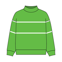 UNISEX RETRO PANELED FLEECE MOCK NECK SWEATSHIRT