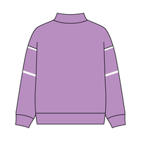 UNISEX RETRO PANELED FLEECE MOCK NECK SWEATSHIRT