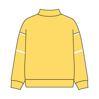 UNISEX RETRO PANELED FLEECE MOCK NECK SWEATSHIRT