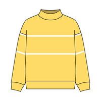 UNISEX RETRO PANELED FLEECE MOCK NECK SWEATSHIRT