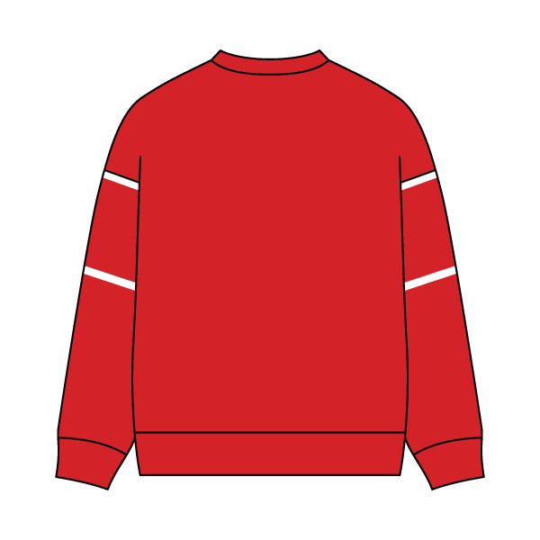 Unisex Retro Paneled Fleece Crewneck Sweatshirt