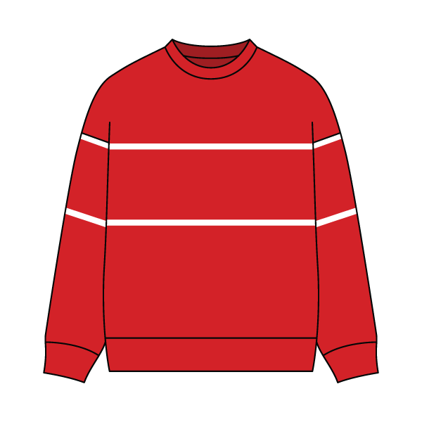 Unisex Retro Paneled Fleece Crewneck Sweatshirt