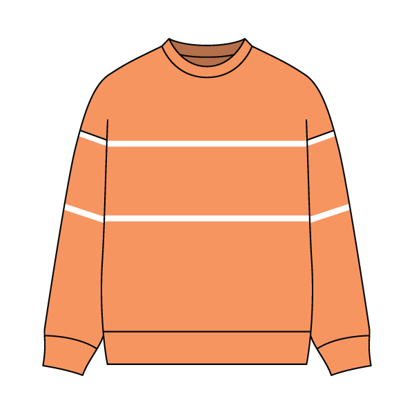 Unisex Retro Paneled Fleece Crewneck Sweatshirt