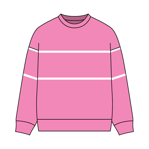 Unisex Retro Paneled Fleece Crewneck Sweatshirt