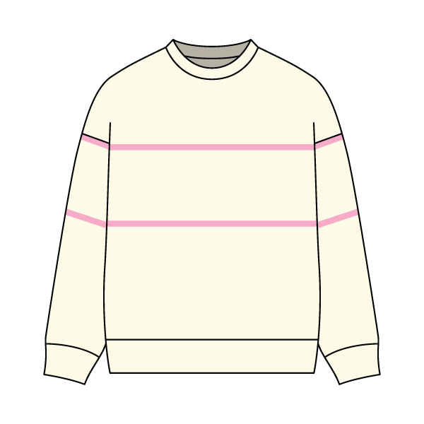 Unisex Retro Paneled Fleece Crewneck Sweatshirt