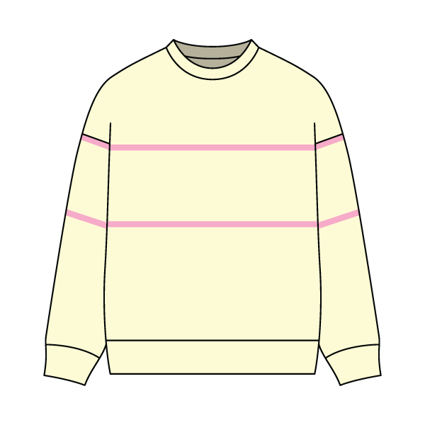 Unisex Retro Paneled Fleece Crewneck Sweatshirt