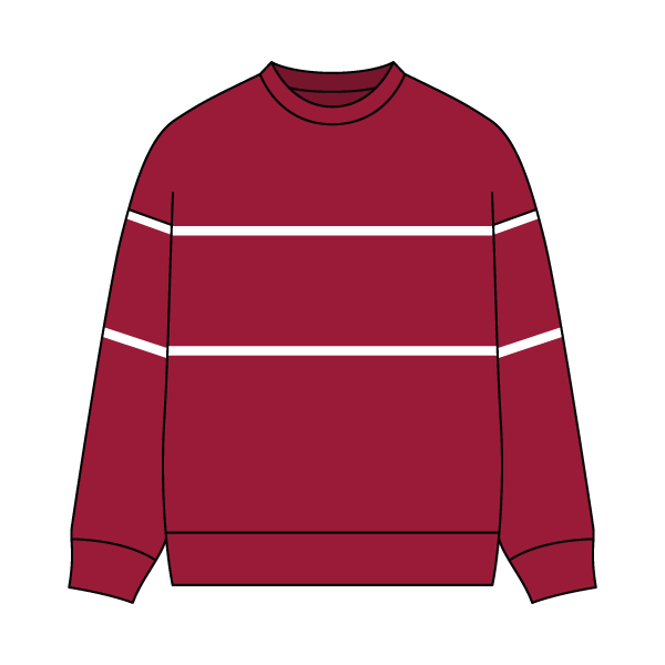 Unisex Retro Paneled Fleece Crewneck Sweatshirt
