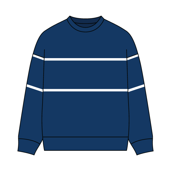 Unisex Retro Paneled Fleece Crewneck Sweatshirt