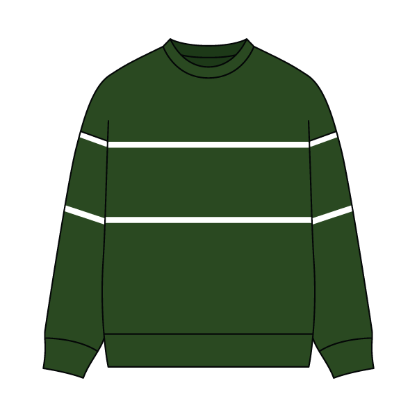 Unisex Retro Paneled Fleece Crewneck Sweatshirt