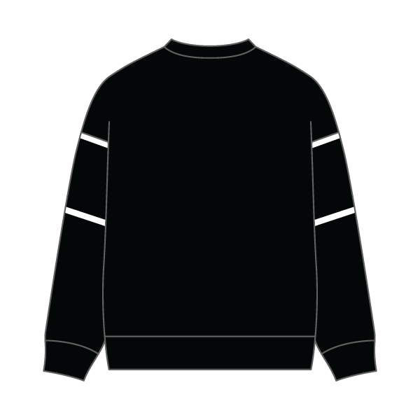 Unisex Retro Paneled Fleece Crewneck Sweatshirt