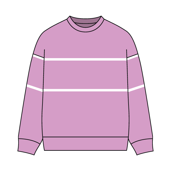 Unisex Retro Paneled Fleece Crewneck Sweatshirt
