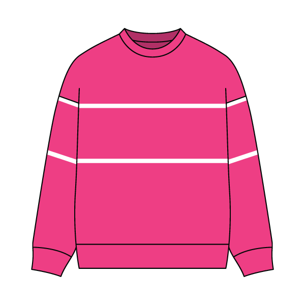 Unisex Retro Paneled Fleece Crewneck Sweatshirt