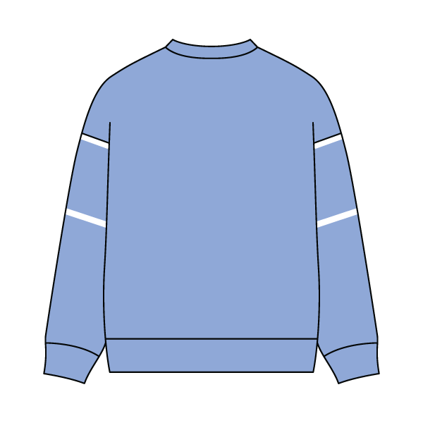 Unisex Retro Paneled Fleece Crewneck Sweatshirt