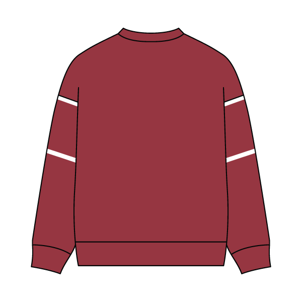 Unisex Retro Paneled Fleece Crewneck Sweatshirt