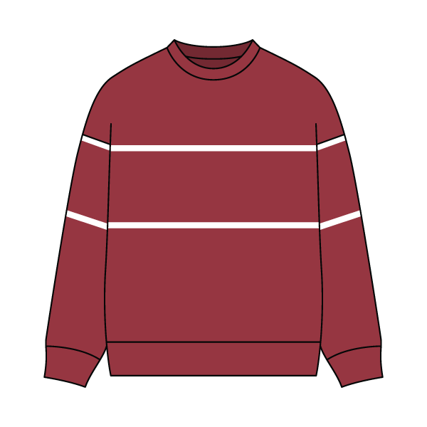 Unisex Retro Paneled Fleece Crewneck Sweatshirt