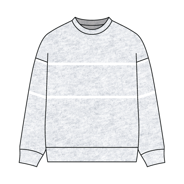 Unisex Retro Paneled Fleece Crewneck Sweatshirt