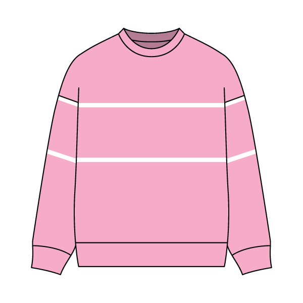 Unisex Retro Paneled Fleece Crewneck Sweatshirt