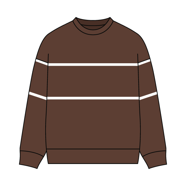 Unisex Retro Paneled Fleece Crewneck Sweatshirt