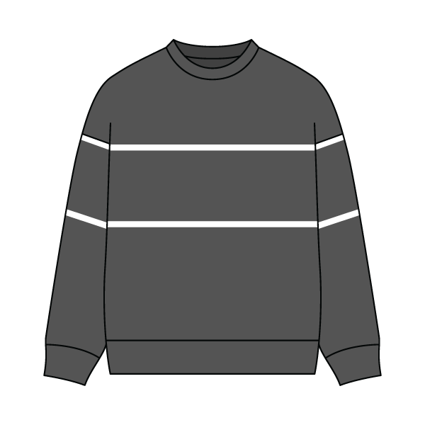 Unisex Retro Paneled Fleece Crewneck Sweatshirt