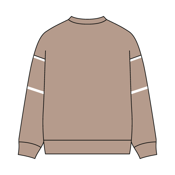 Unisex Retro Paneled Fleece Crewneck Sweatshirt