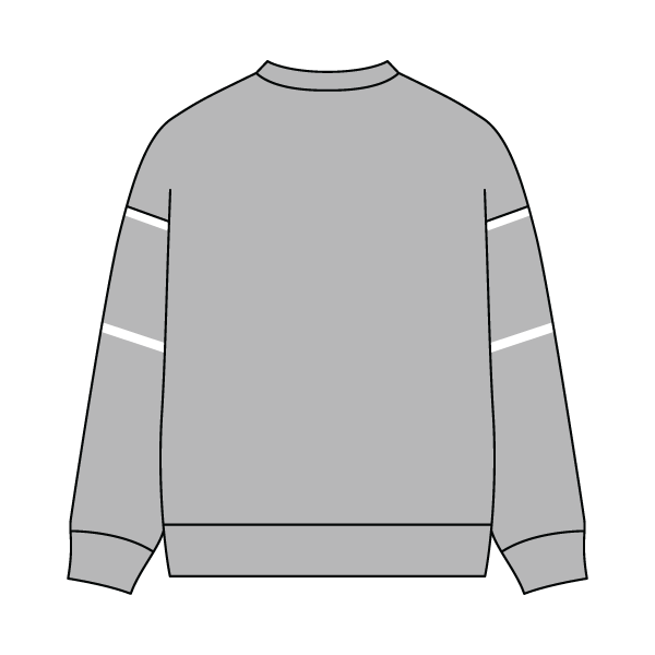 Unisex Retro Paneled Fleece Crewneck Sweatshirt