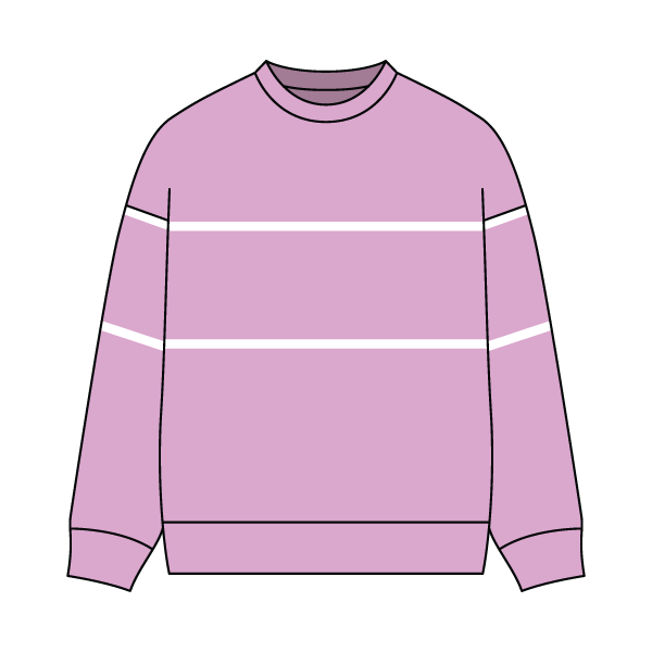 Unisex Retro Paneled Fleece Crewneck Sweatshirt