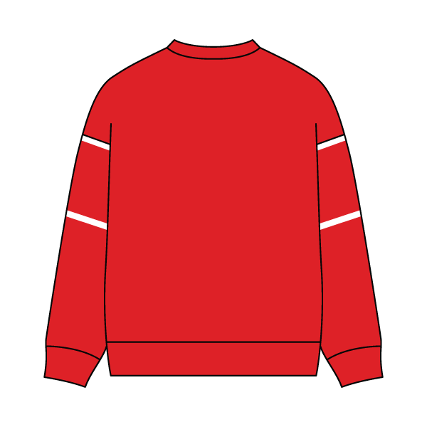 Unisex Retro Paneled Fleece Crewneck Sweatshirt
