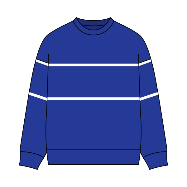 Unisex Retro Paneled Fleece Crewneck Sweatshirt